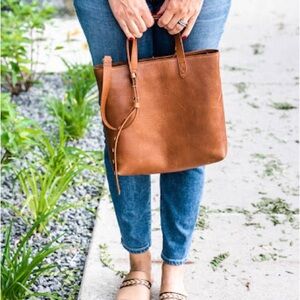 Brown Leather Tote Bag